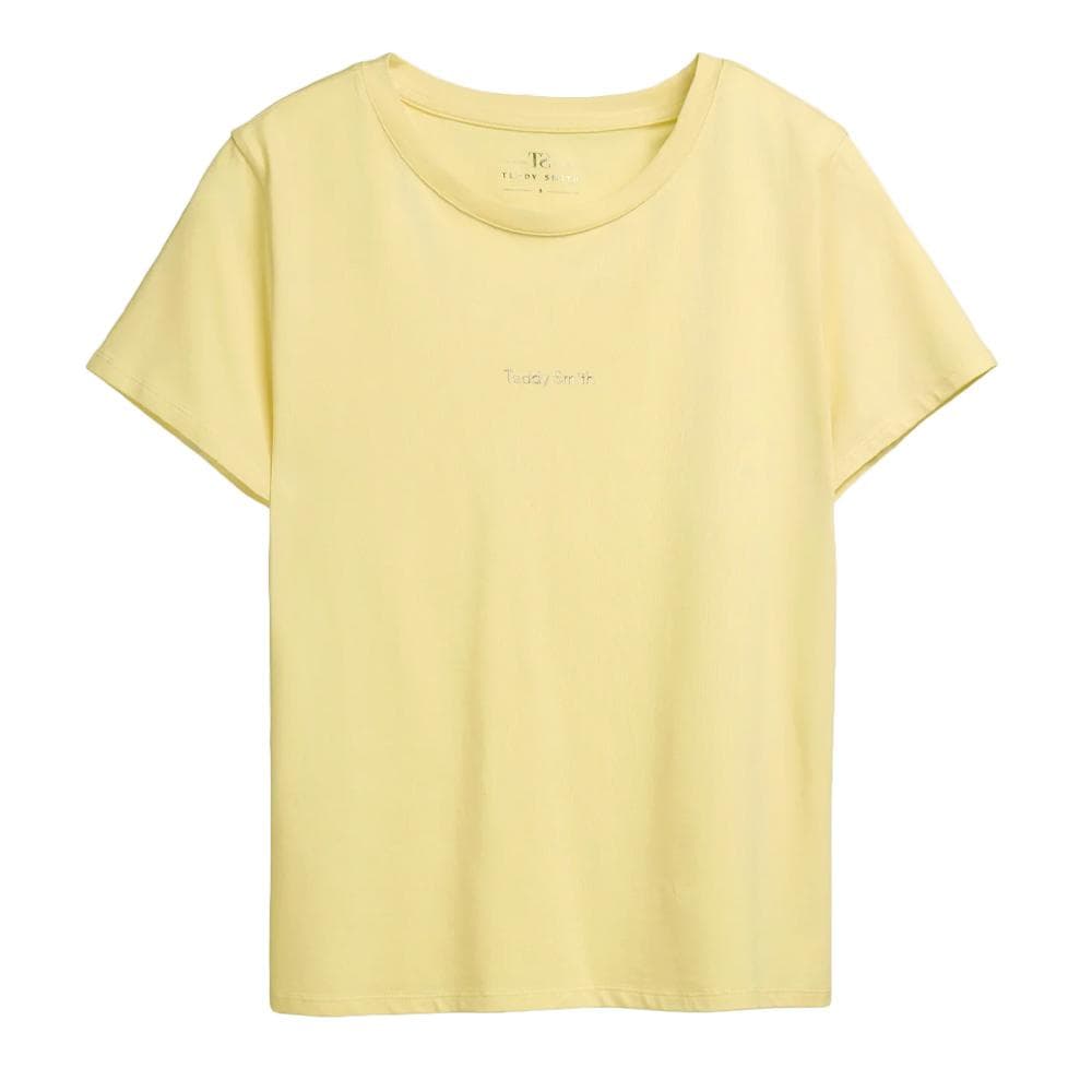 T-Shirt Jaune Femme Teddy Smith Monty 1