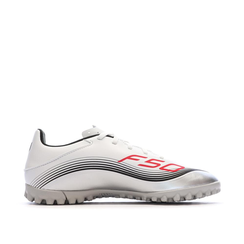 Chaussures de Foot Blanches Adidas F50 Messi Club TF 2