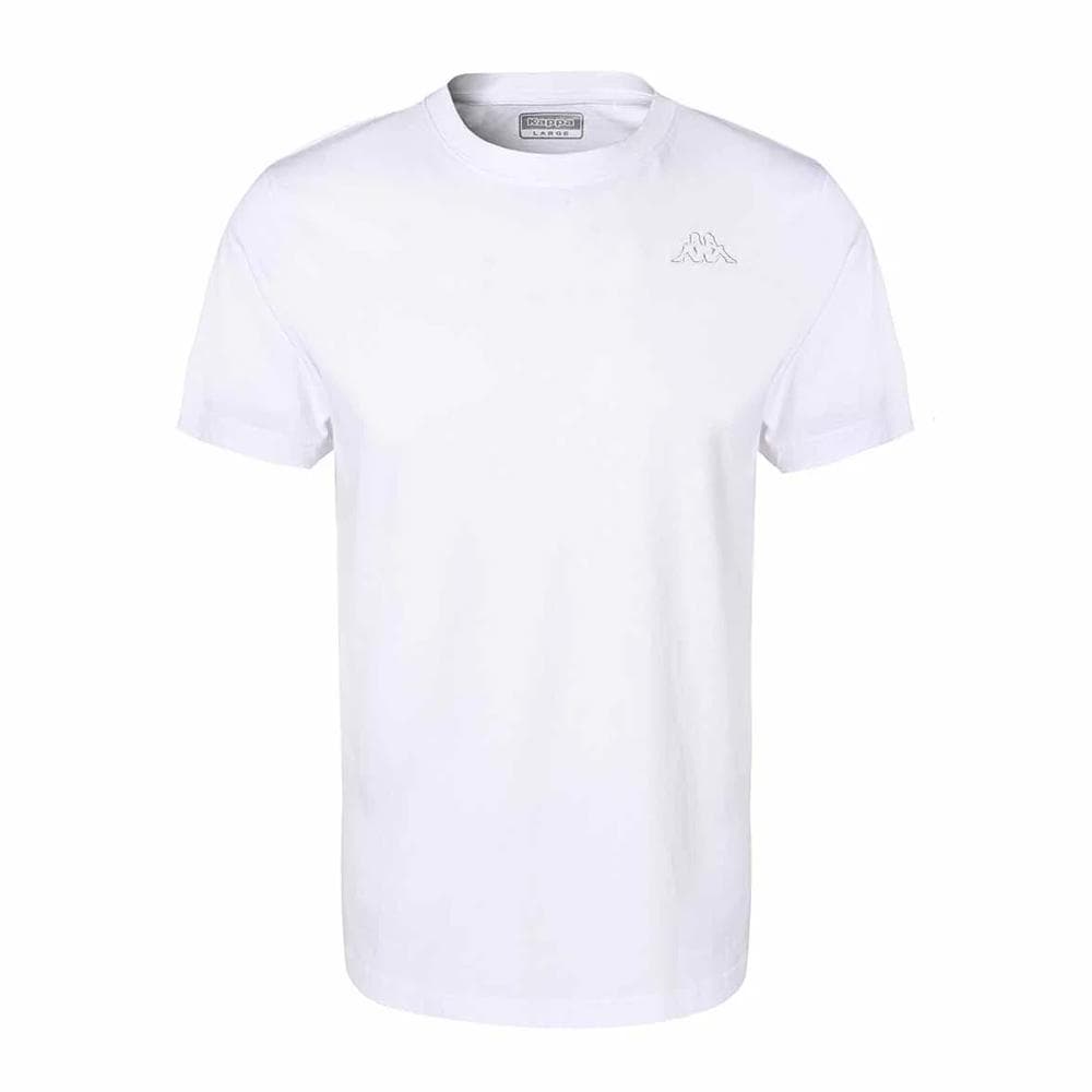 T-shirt Blanc Homme Kappa Cafers 1