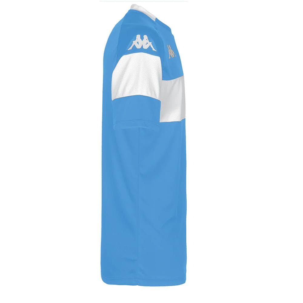 T-Shirt de Sport Blanc/Bleu Homme Kappa Dareto 33133WWJR 2