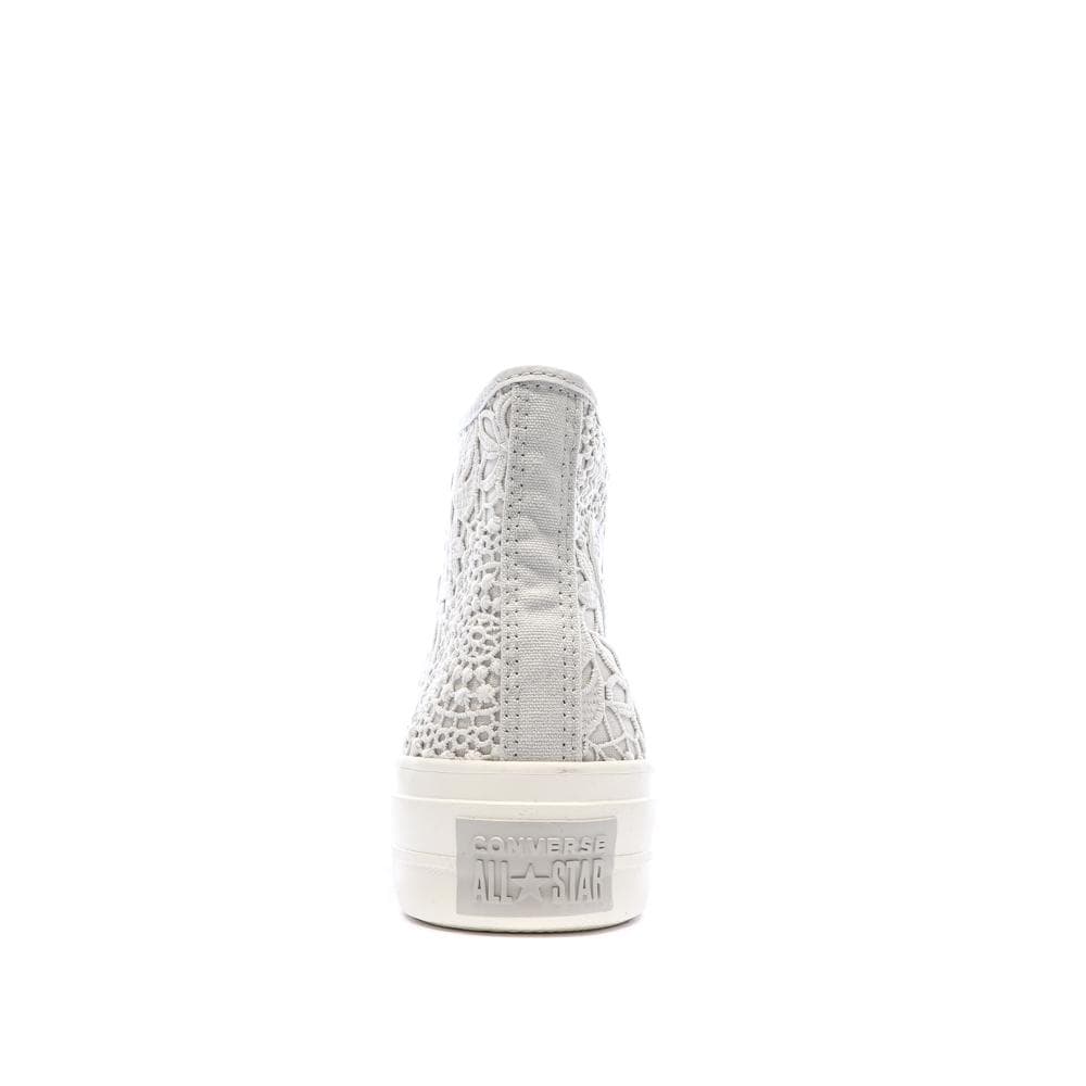 Baskets Grises Dentelle Femme Converse Chuck Taylor All Star Lift 3