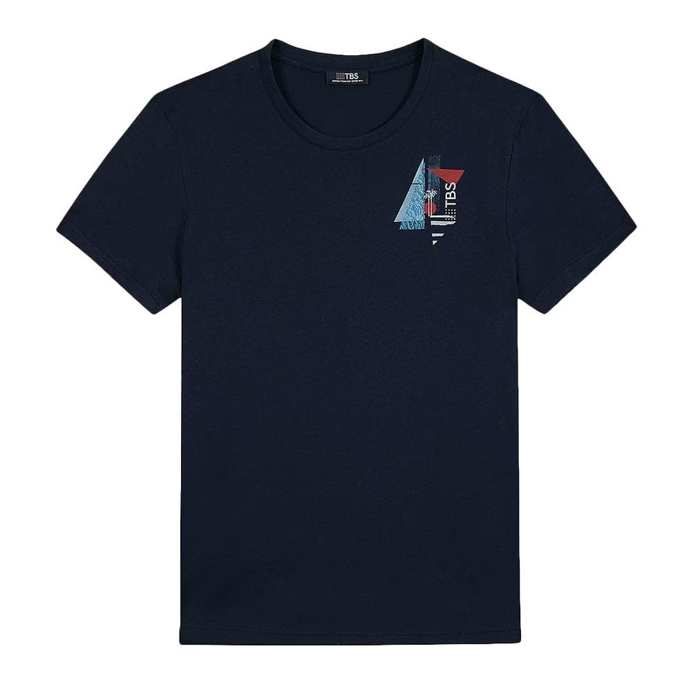T-Shirt Marine Homme TBS Arctique Miel 1
