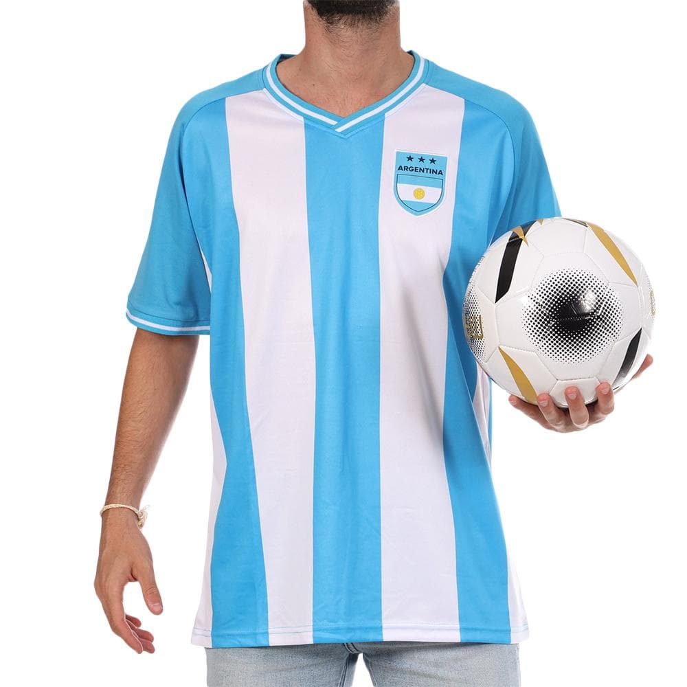 Argentine Maillot Supporter Bleu/Blanc Mixte Sport Zone 1