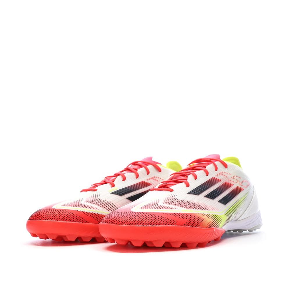 Chaussures de Foot Blanc/Rouge Adidas F50 Pro TF 6