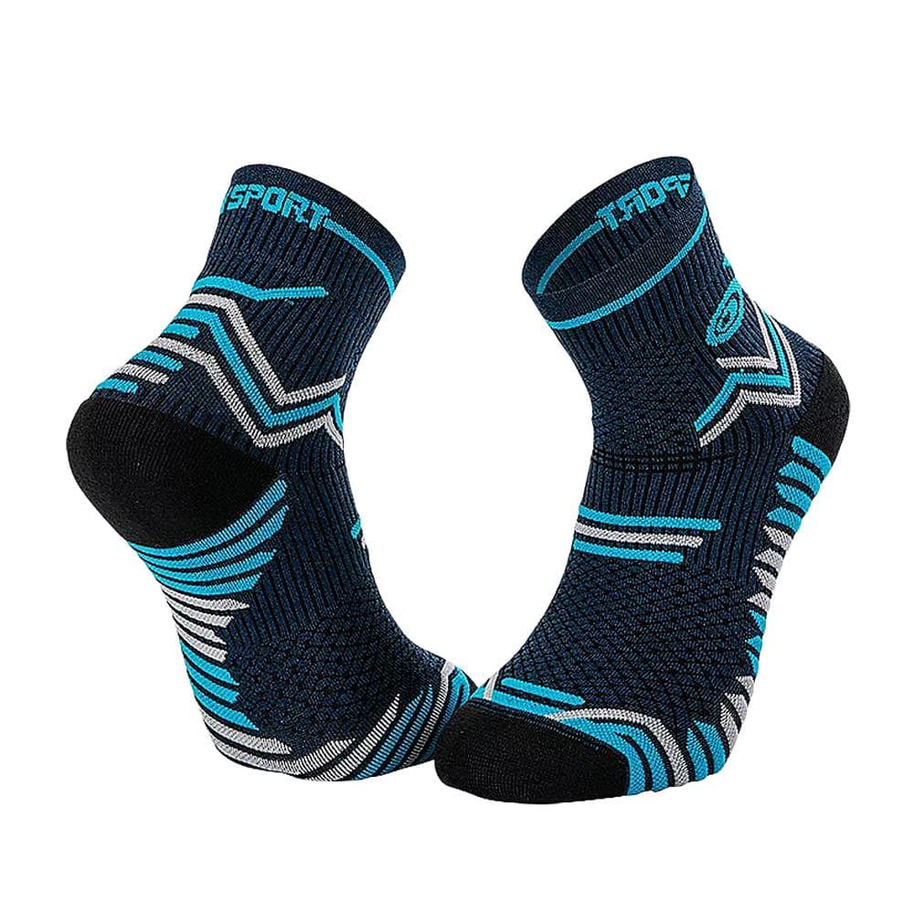 Chaussettes de running Marine/Turquoise Homme BV SPORT Trail Ultra 1