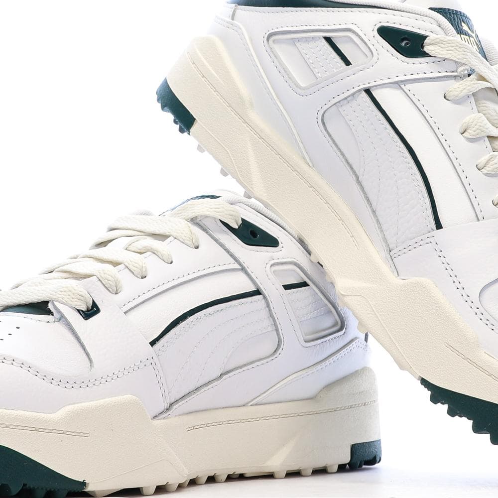 Baskets Blanc/Vert Foncé Puma Slipstream 7