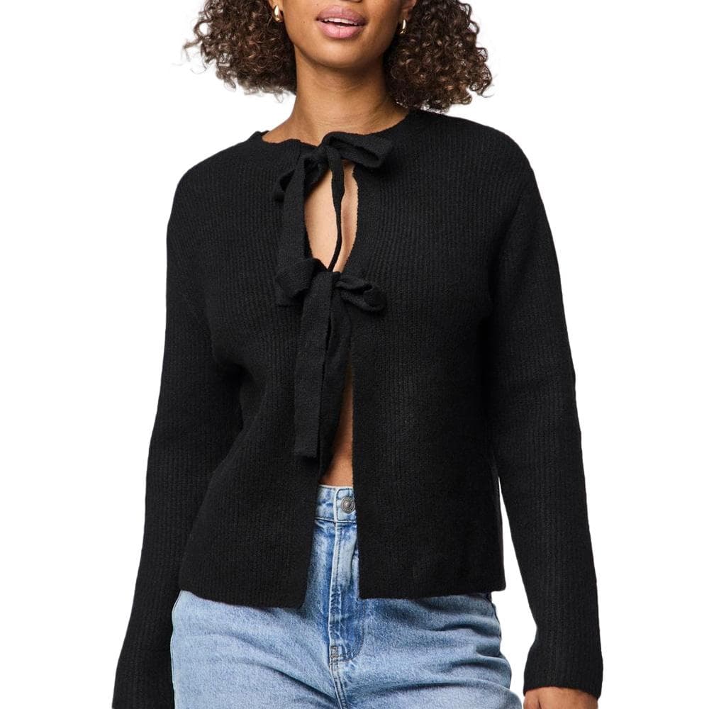 Pull Noir Femme Pieces Silly 1