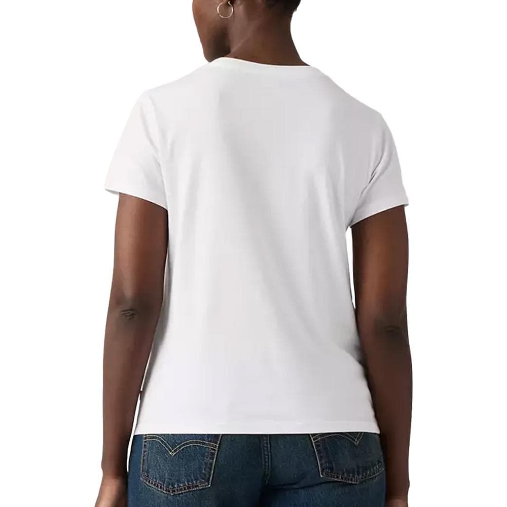 T-shirt Blanc Femme Levi's The Perfect Tee 17369 2