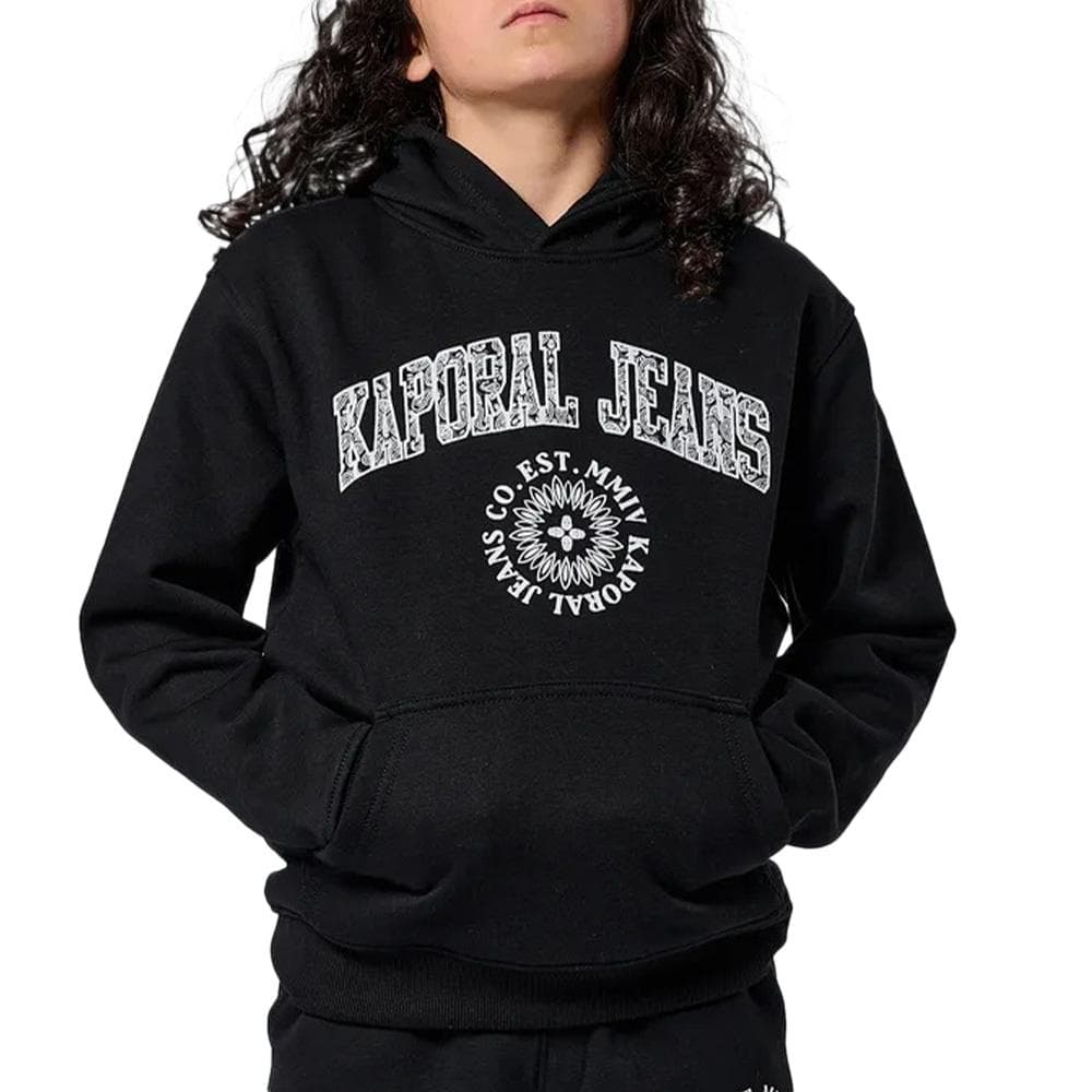 Sweat Capuche Noir Garçon Kaporal Oscar OSCAR25EB32 1