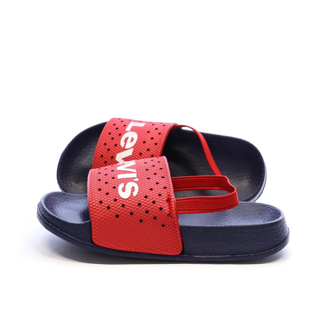 Claquettes Marine/Rouge Garçon Levi's Perf 1