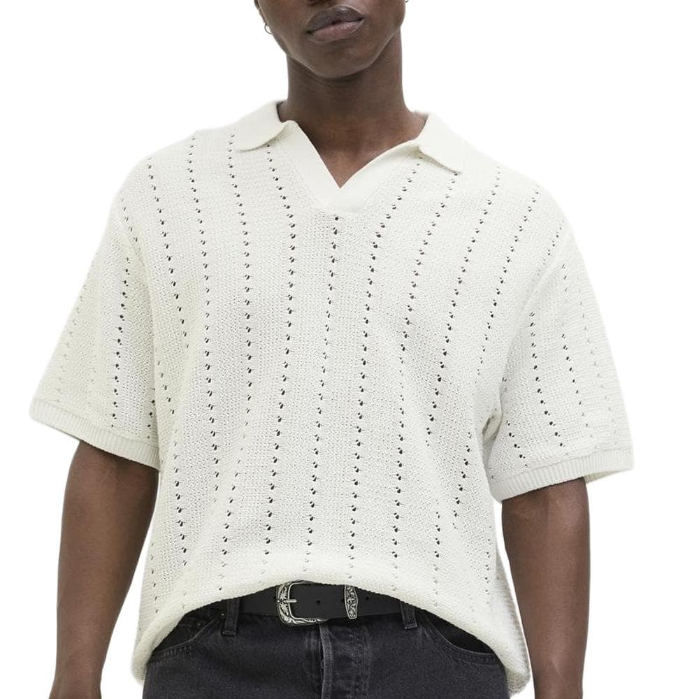Polo Blanc Homme Jack & Jones Paros Knit 1