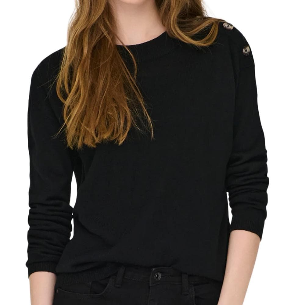 Pull Noir JDY Laura Button 1