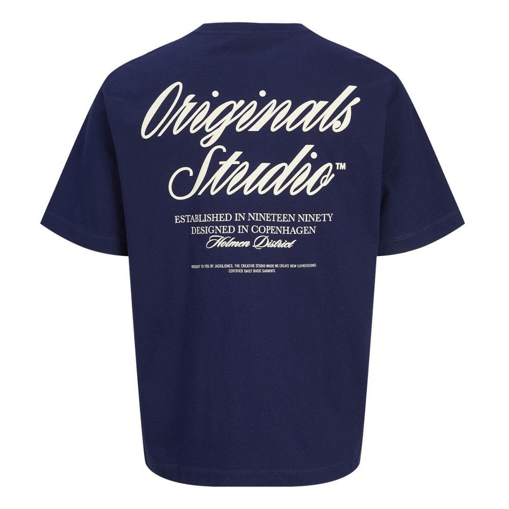 T-Shirt Marine Garçon Jack & Jones Typo 2