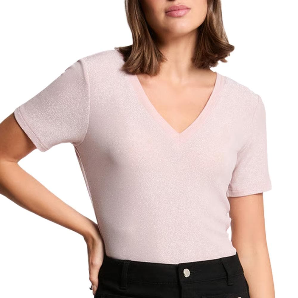 T-shirt Rose Clair Femme Morgan Diwi 1