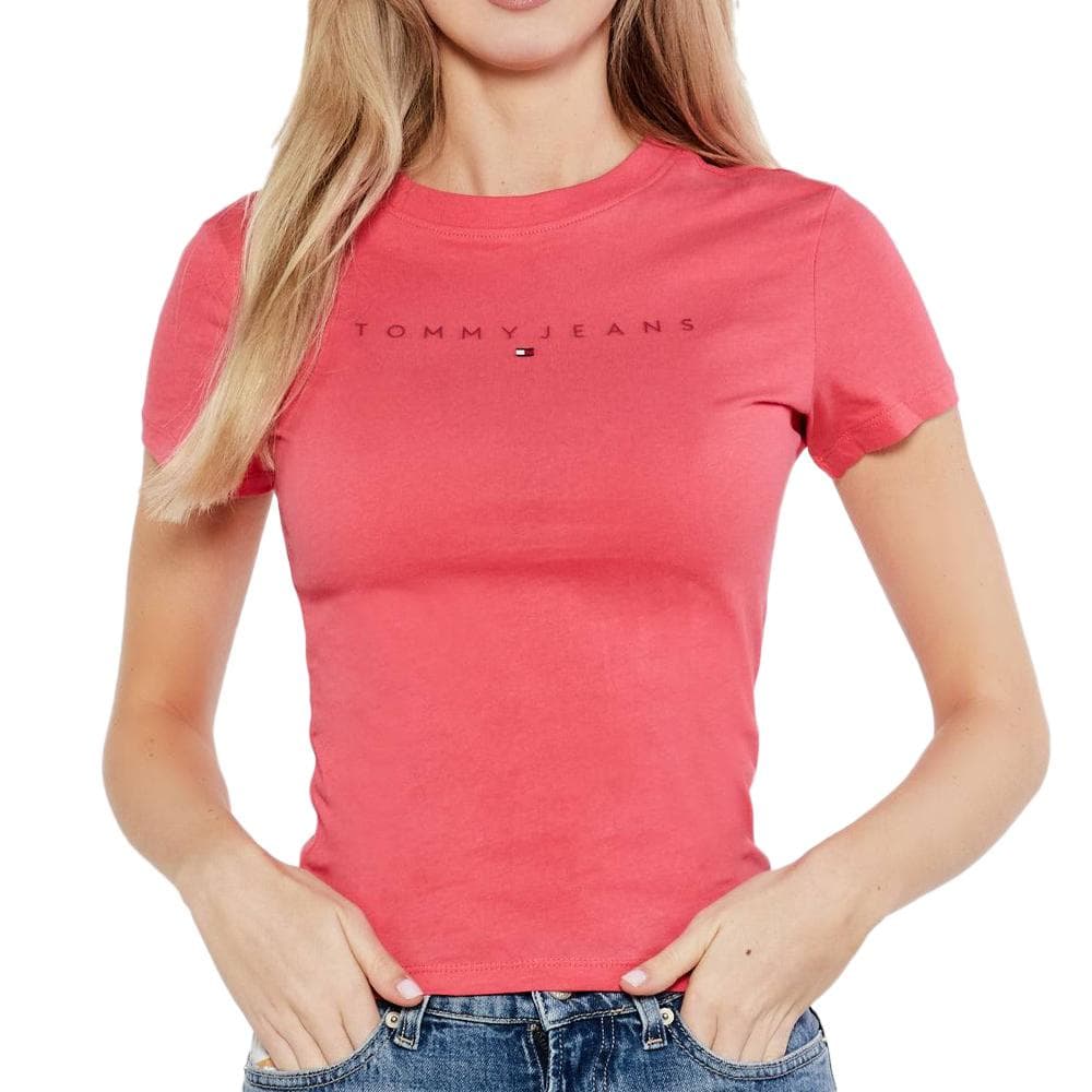 T-shirt Rose Femme Tommy Hilfiger Night Navy 1