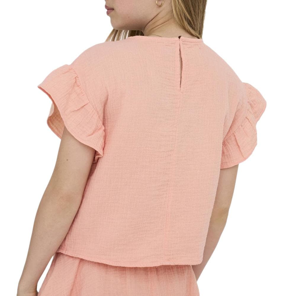 T-Shirt Orange Fille Kids ONLY Kogthyra 2