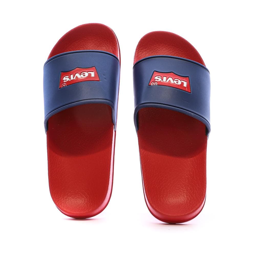 Claquettes Rouge/Marine Garçon Levi's Pool 3