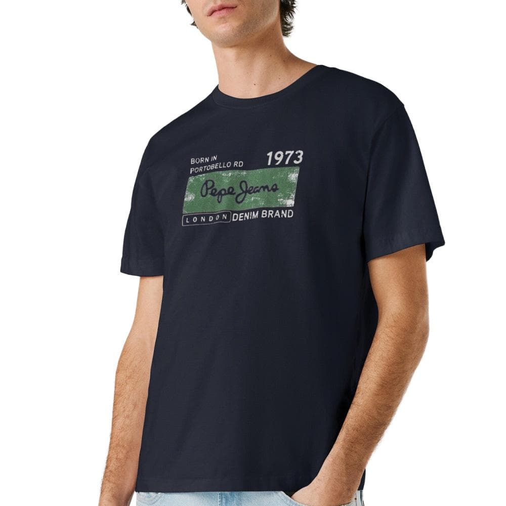 T-Shirt Marine Homme Pepe jeans Pjl M 1