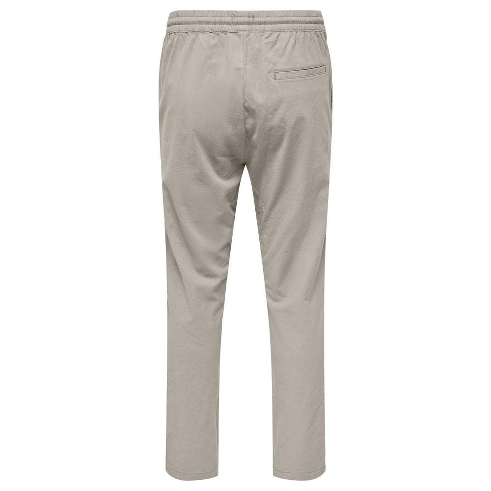 Pantalon fluide Beige Homme Only & Sons Capri 2