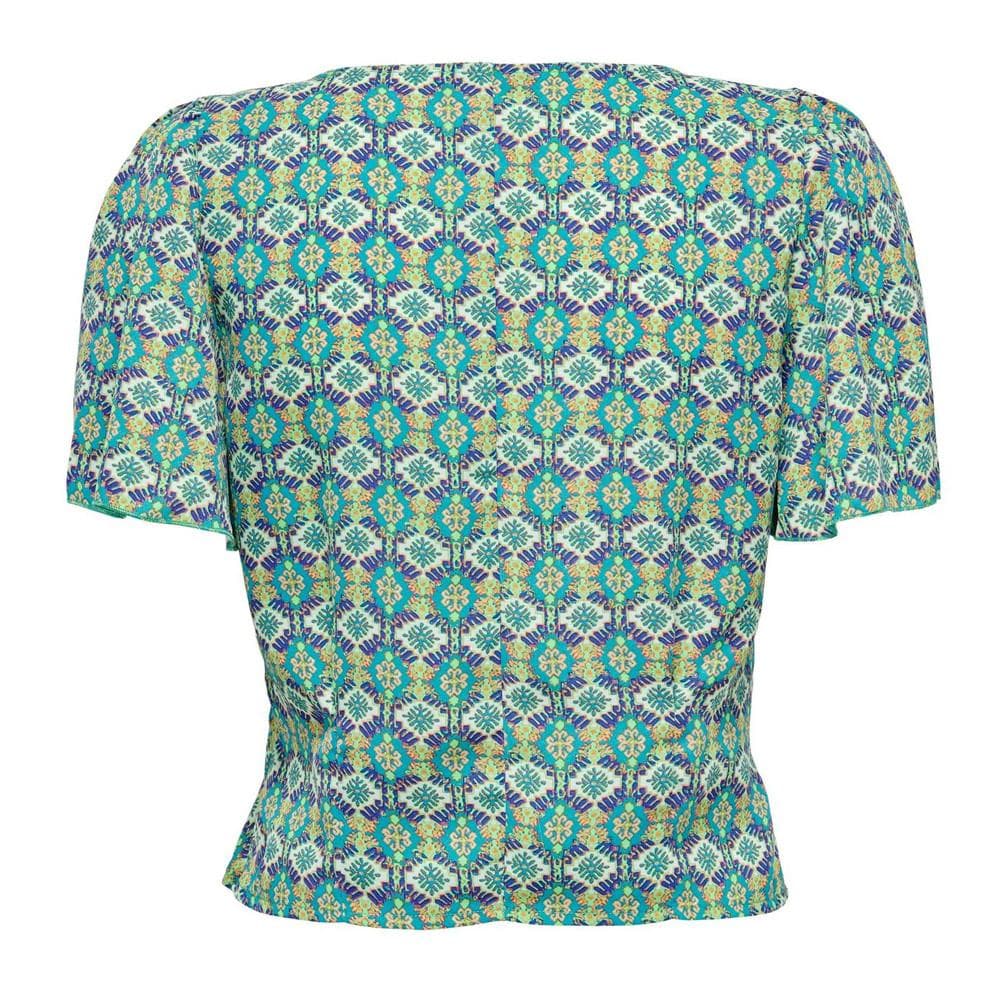 Blouse Verte/Blanche à Motifs Femme Only Alma 2