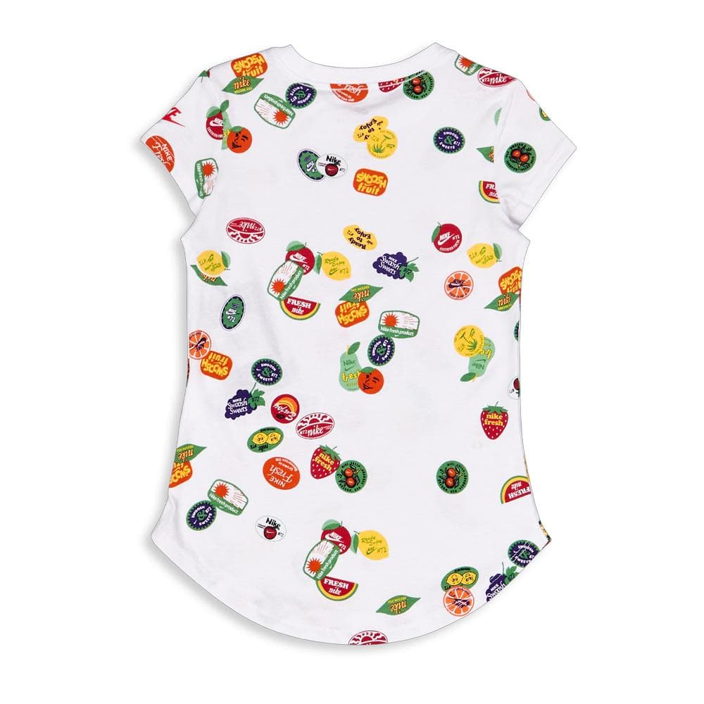 T-shirt Blanc/Vert Fille Nike Sole 2