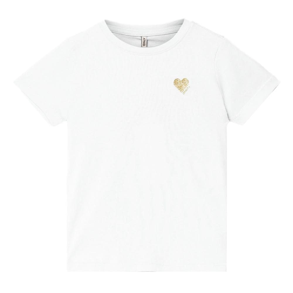 T-shirt Blanc Fille Kids Only Kita 1