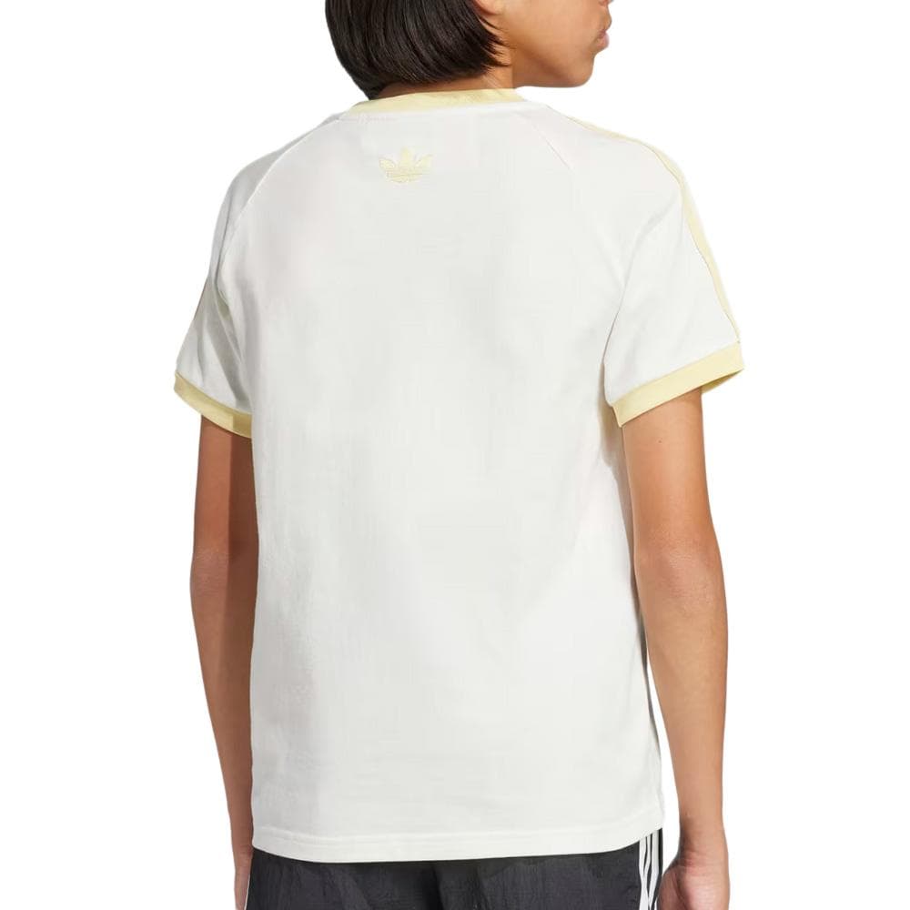 T-Shirt Blanc/Jaune Garçon Adidas JZ9930 2