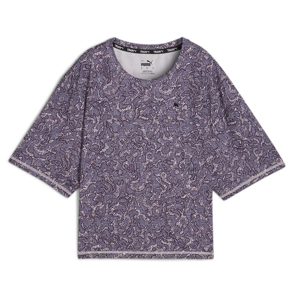 T-Shirt Violet Femme Puma Train Favorite 1