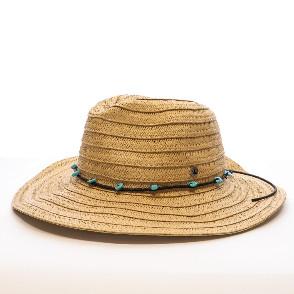 Chapeau de soleil en paille à large bord Via Lorenzo Fedora 1