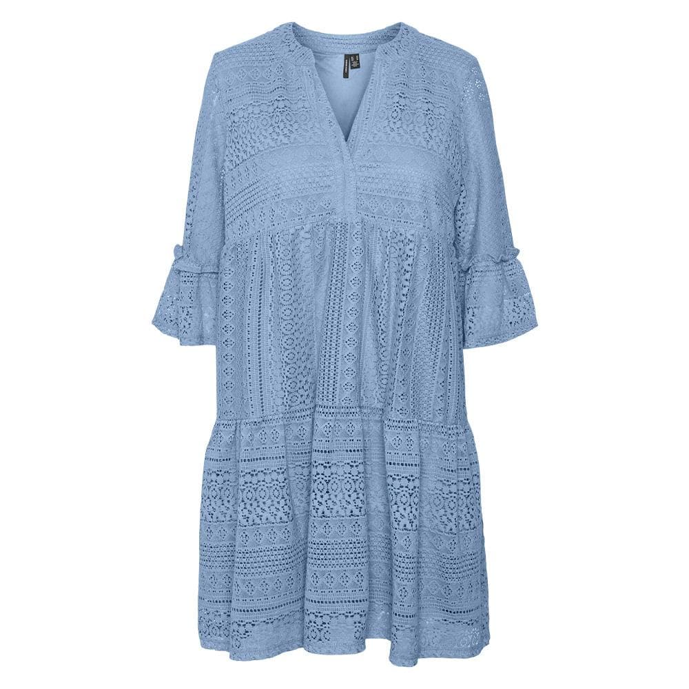 Robe Courte Bleu Femme Vero Moda Honey Lace 1