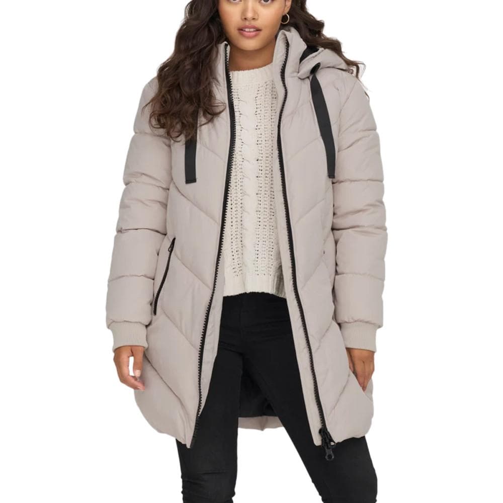 Doudoune Longue Écru Femme JDY Padded 1