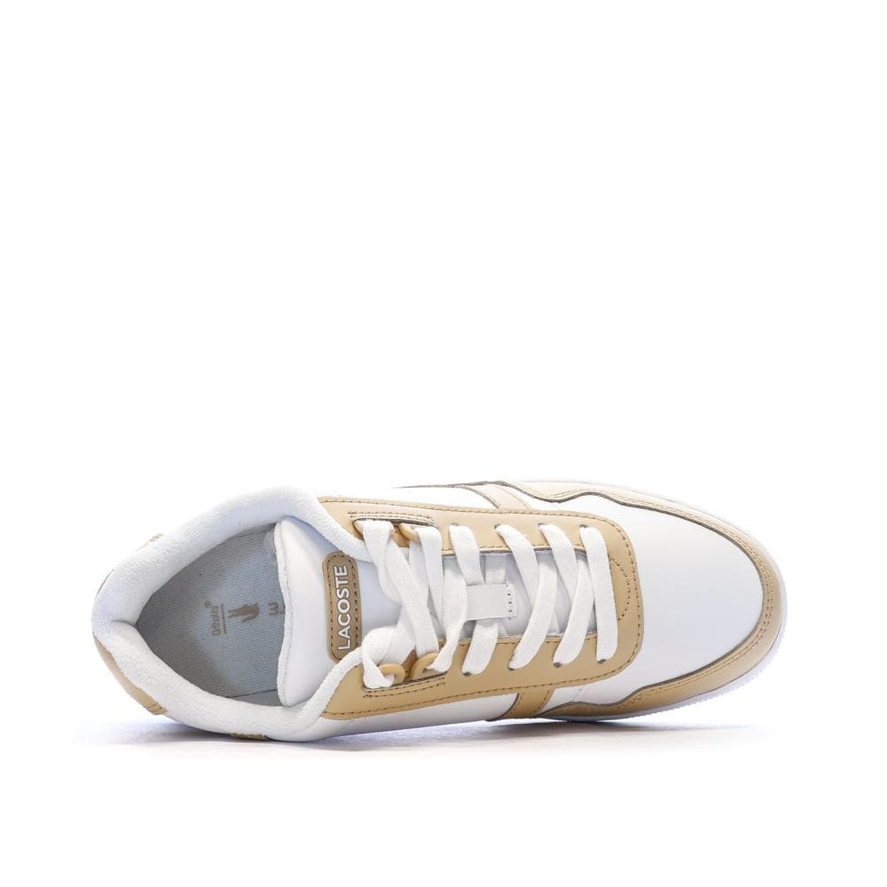 Baskets Blanche/Beige Homme Lacoste T-clip 124 4