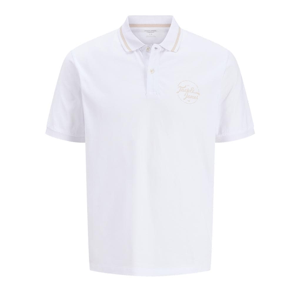 Polo Blanc Homme Jack & Jones Jordean 1