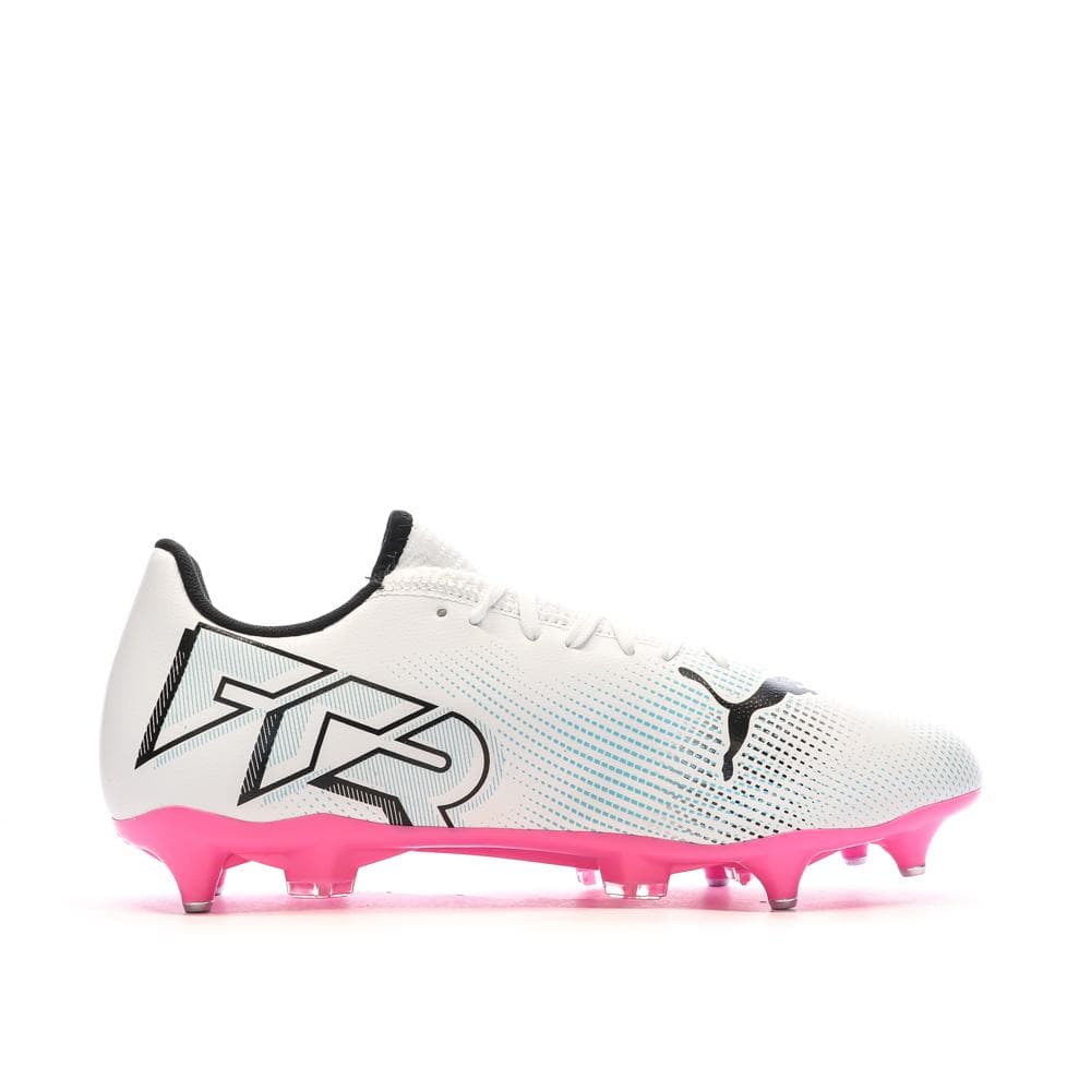 Chaussures de football Blanche/Noire/Rose Homme Puma Future 7 Play 2