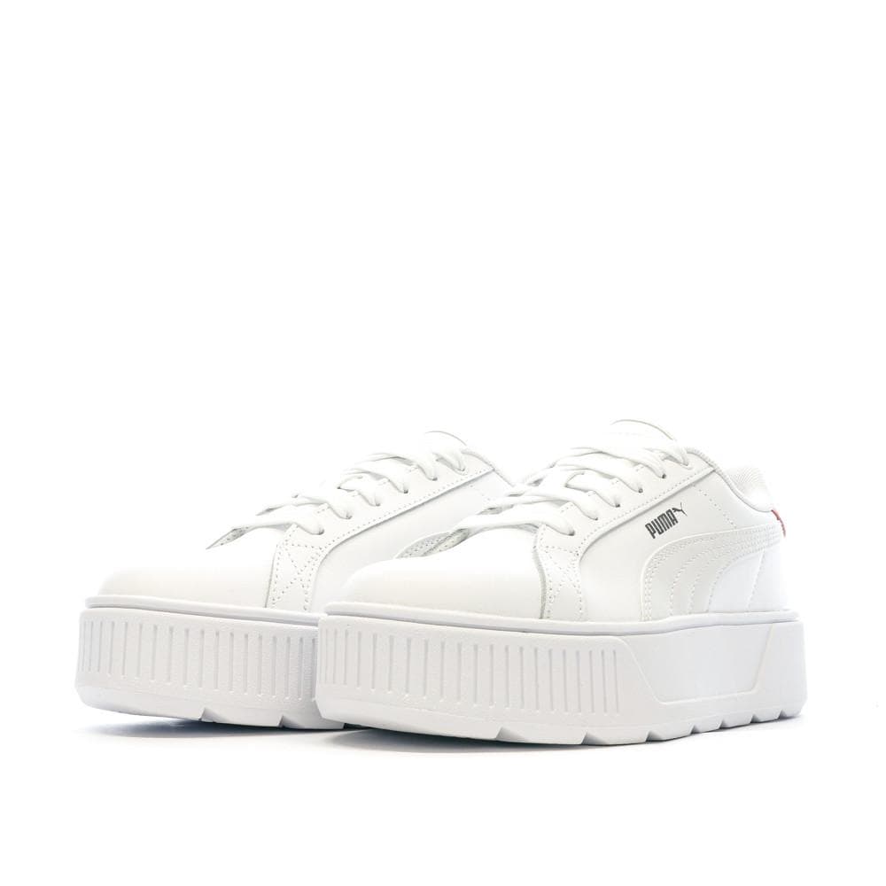 Baskets Blanches/Rose Femme Puma Karmen 6