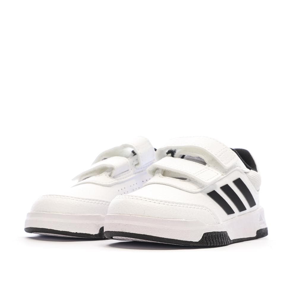 Baskets Blanches/Noir Garçon Adidas Tensaur 6