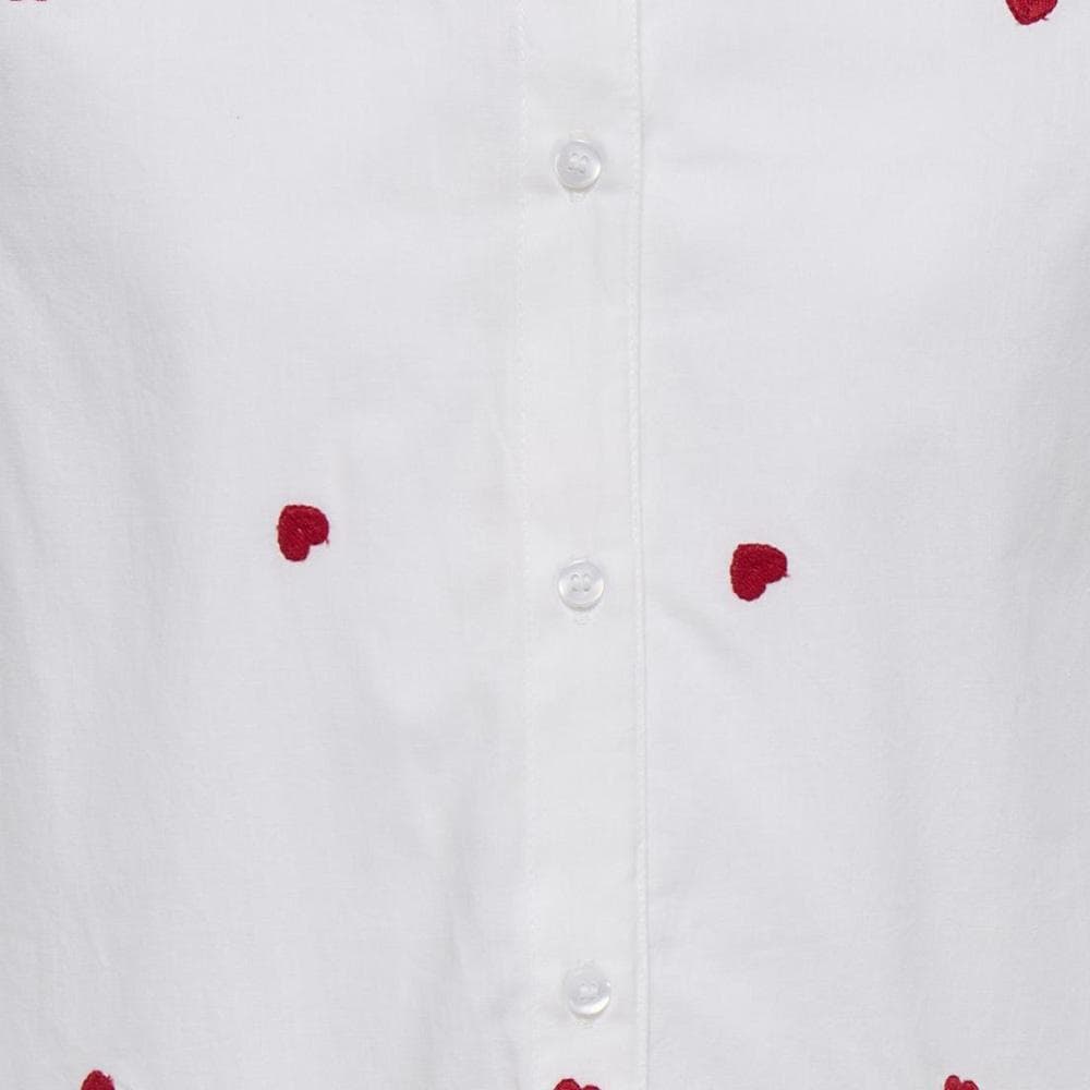 Chemise Blanche/Rouge Fille Kids ONLY Koglina 3
