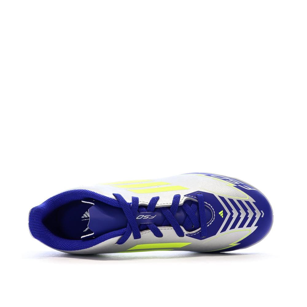 Chaussures de Foot Argent/Bleu Junior Adidas F50 Club In Messi 4