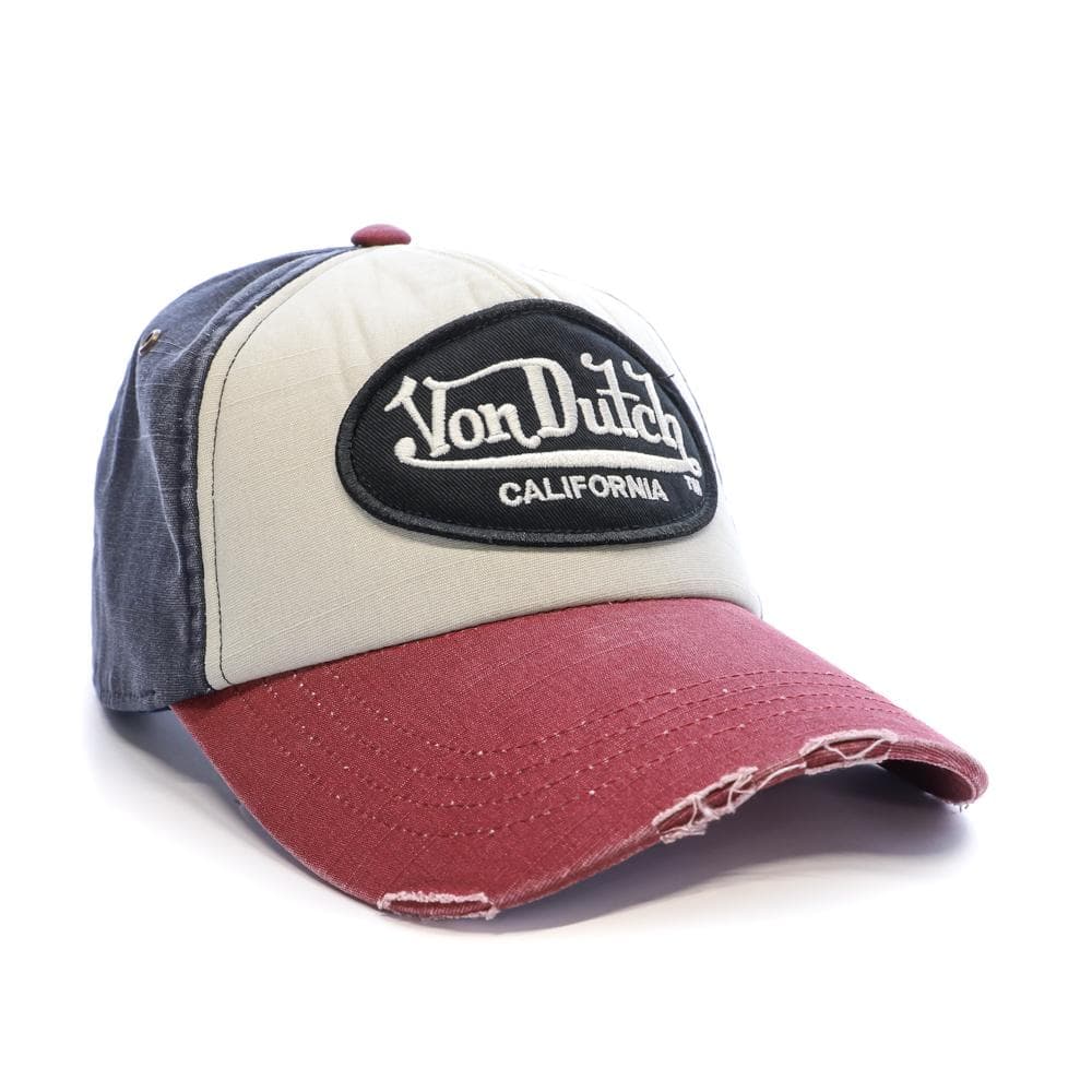 Casquette Bordeaux/Marine/Beige Homme Von Dutch Ahig 2