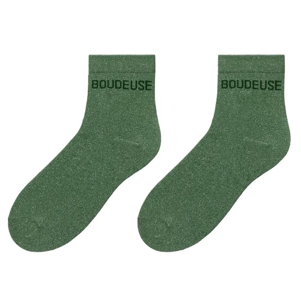 Chaussettes Kaki Femme Stella Green Insolente 1