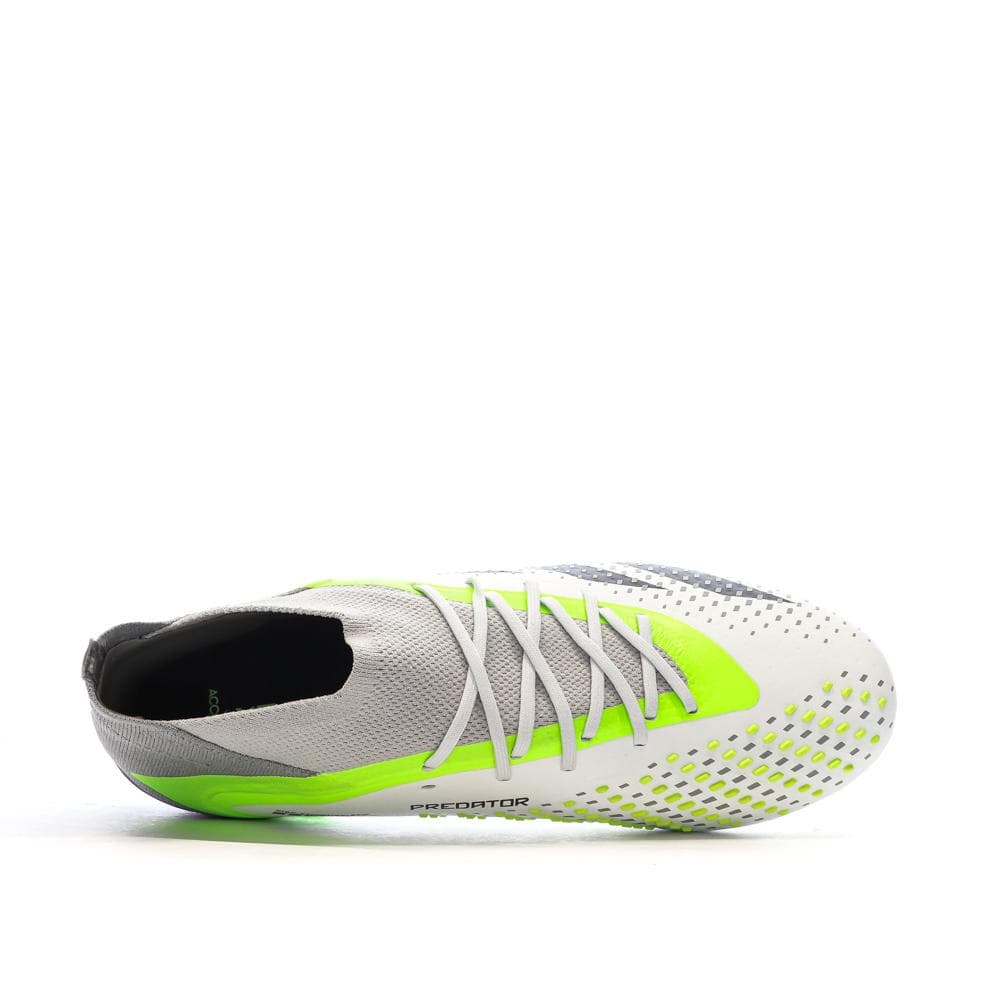 Chaussures de Foot Blanc/Gris/Vert Adidas Predator Accuracy.1 FG 4