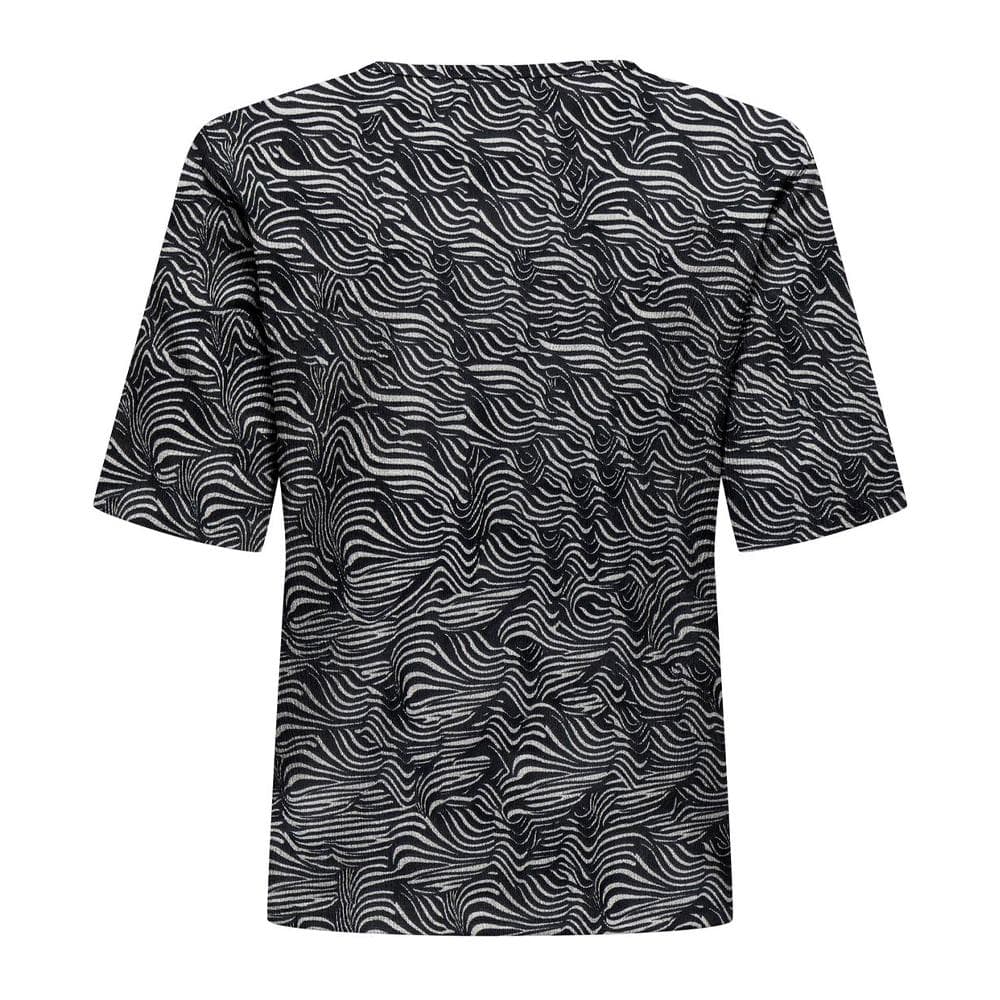 T-Shirt Noir/Blanc Femme JDY Debbie 2