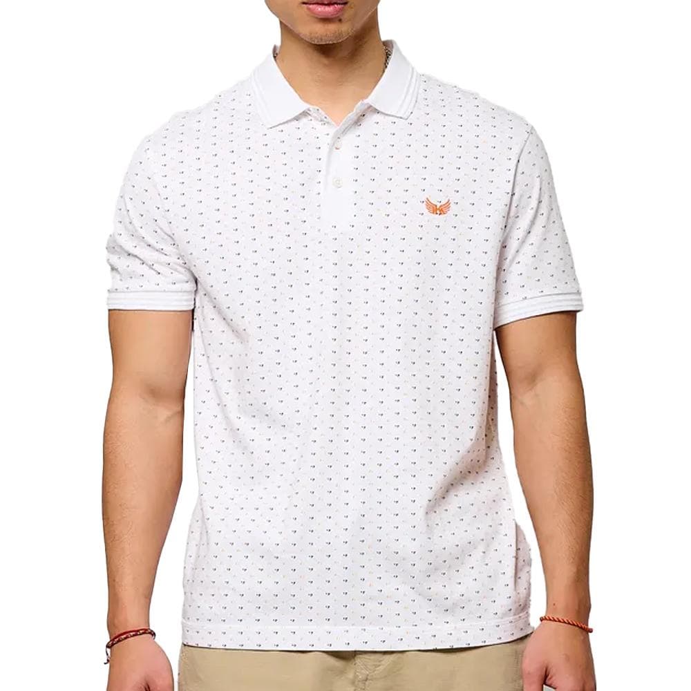 Polo Blanc/Orange Homme Kaporal BOSCIE 1
