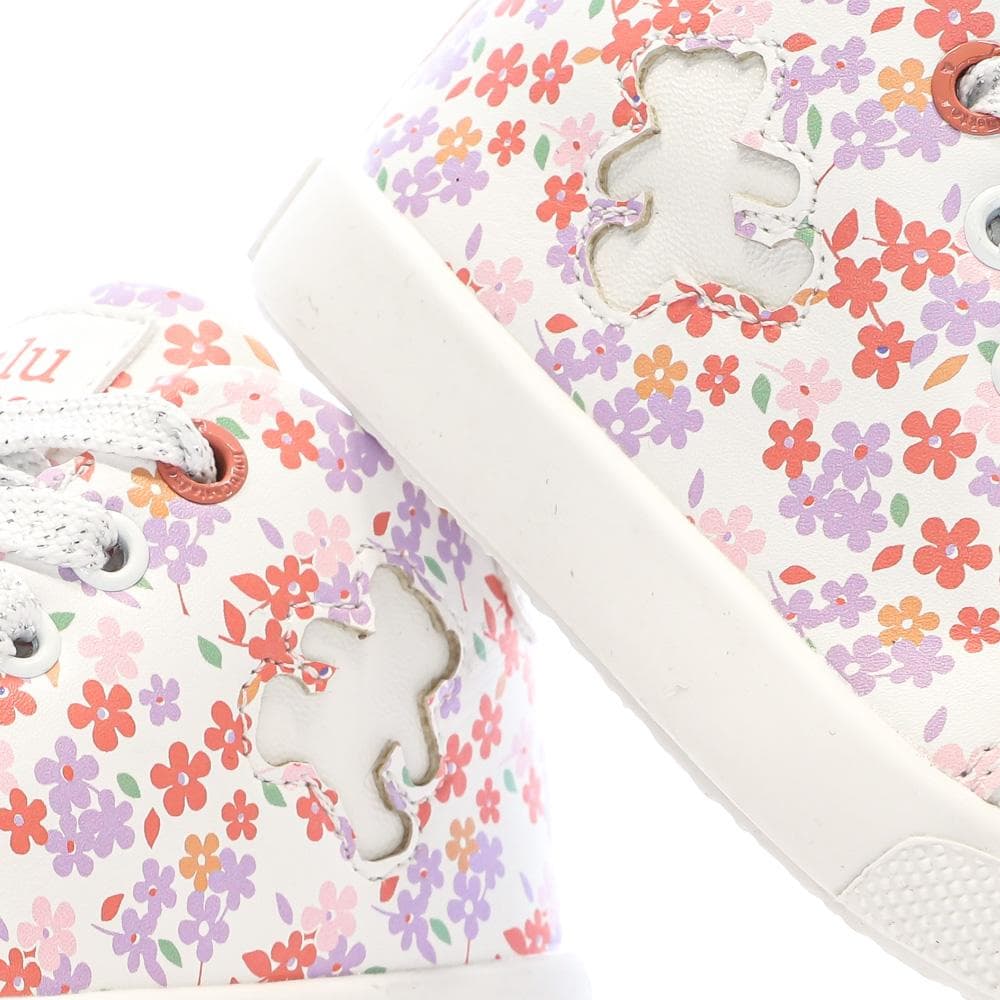 Baskets Blanc/Rose Fille Lulu Castagnette Lenaig Bottillon 7
