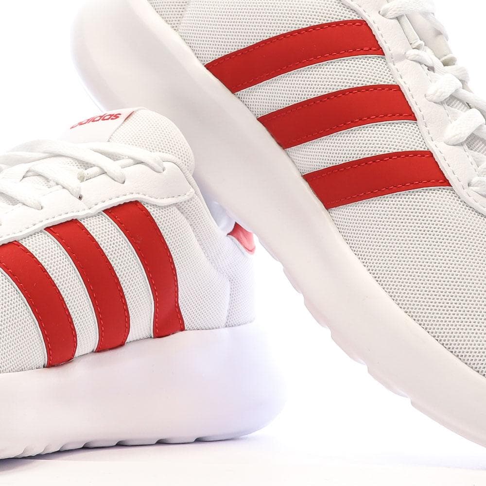Baskets Blanches/Rouges Homme Adidas Lite Racer 3.0 7