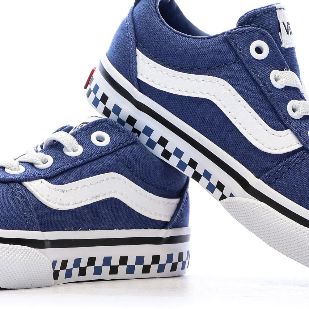Baskets Bleu Garçon Vans Ward Slipon Variety Sidewa 7