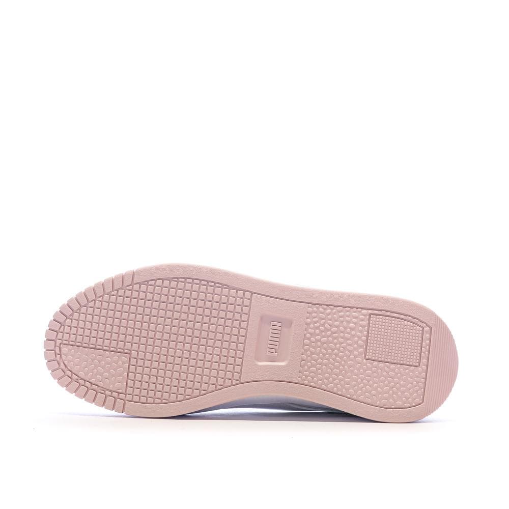 Baskets Blanches/Roses Fille Puma Carinas 5