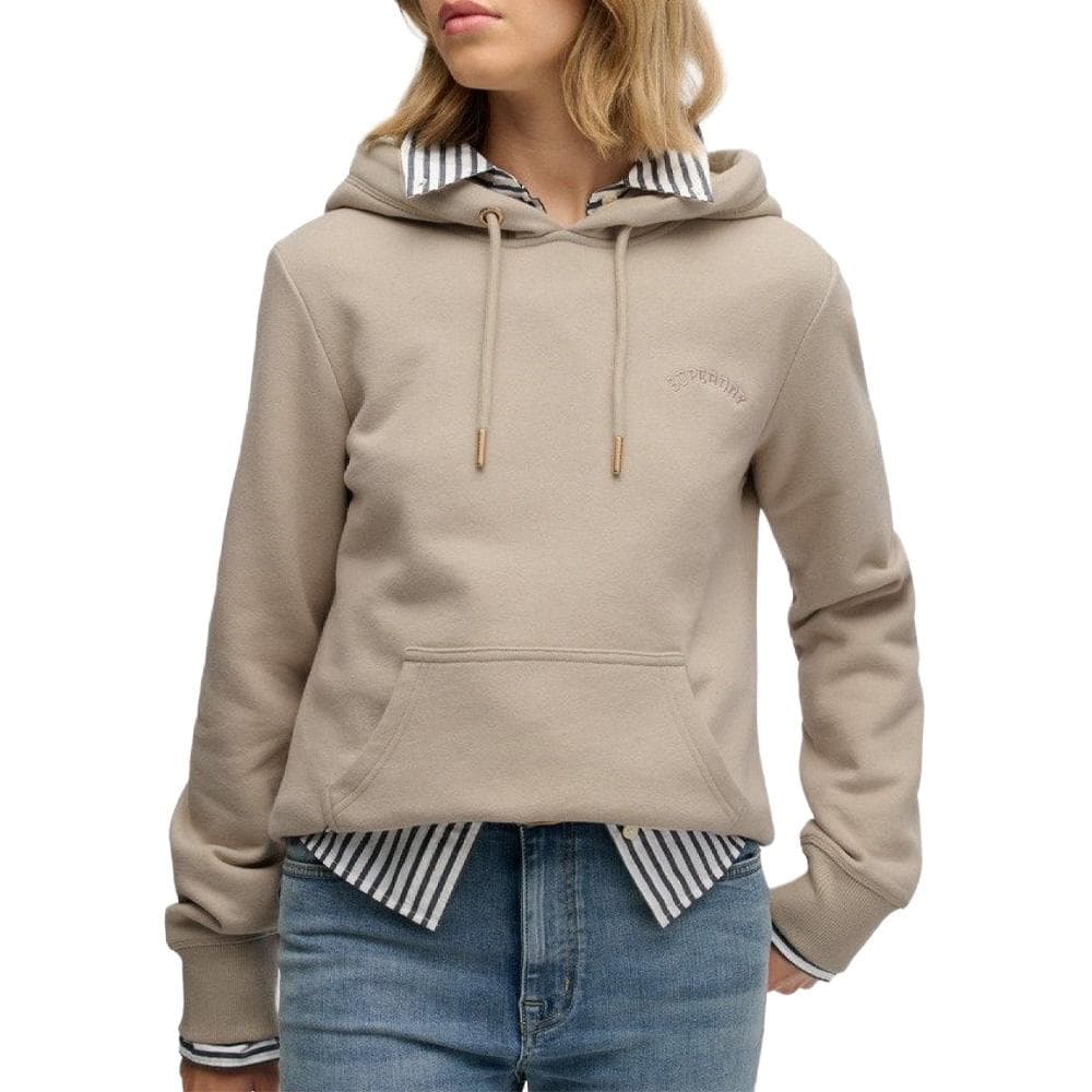 Sweat Beige Femme Superdry Essential Logo 26 1