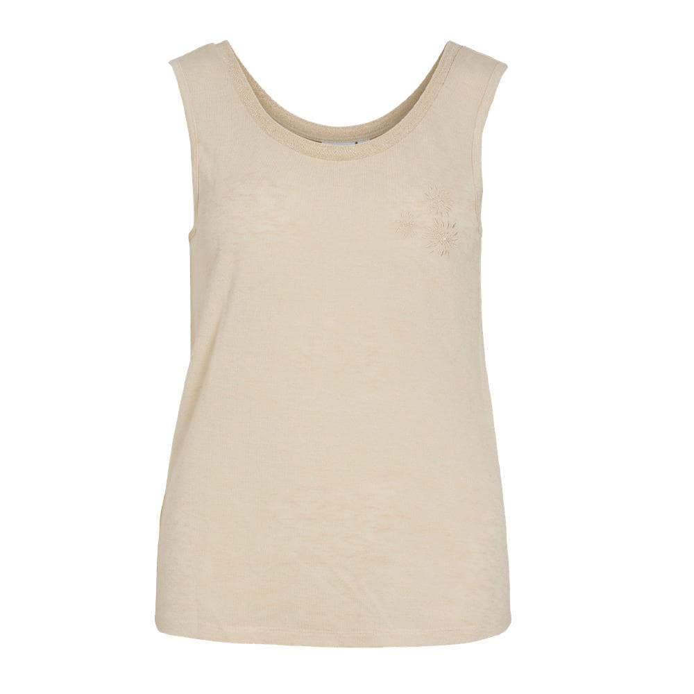 Débardeur Beige Femme Vila Vigaelle 1