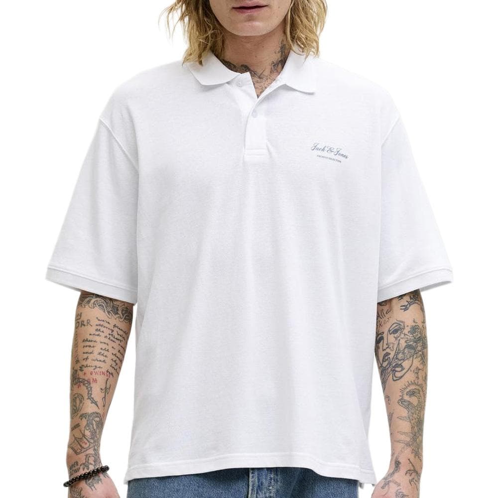 Polo Blanc Homme Jack & Jones Archive Graphic Polo 1